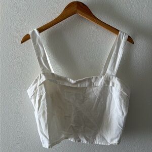 Abercrombie & Fitch White Tank Top